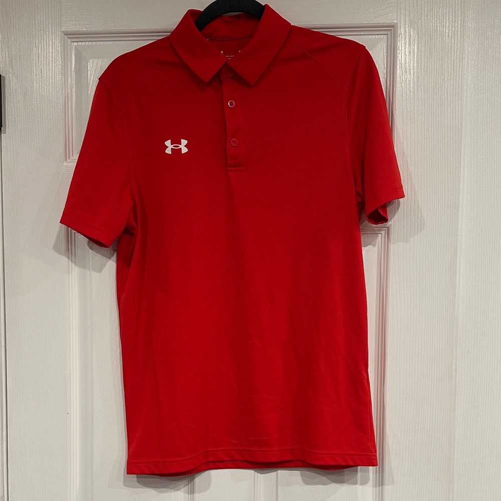 Under Armour Men's Vibrant Red Polo